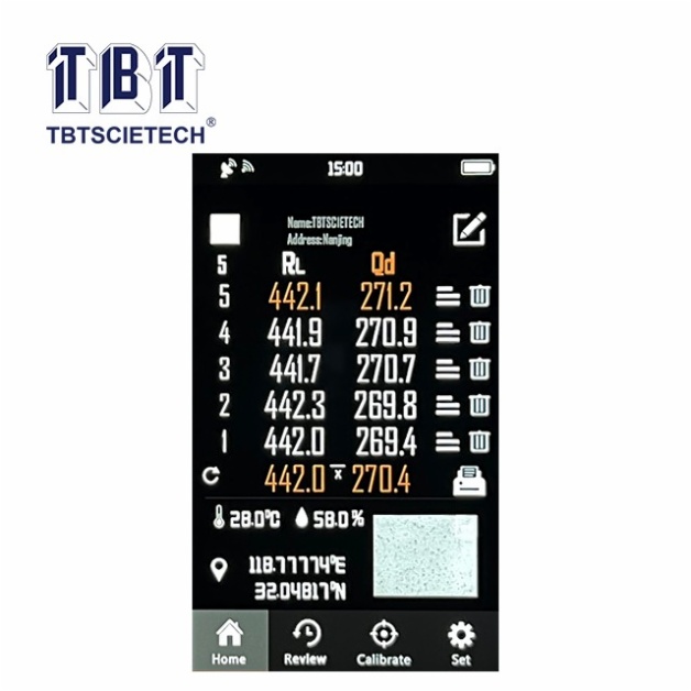 Retroreflectometer for Road Marking with RL & Qd Value