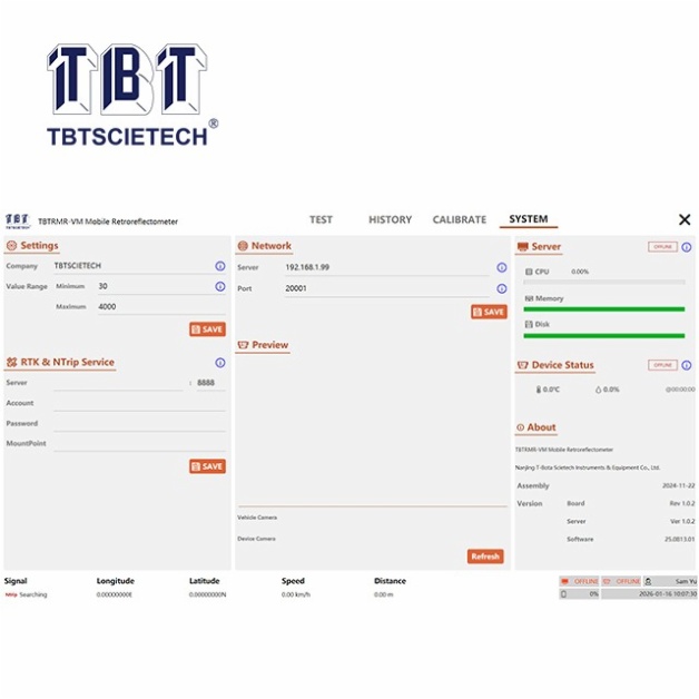 Mobile Retroreflectometer for Road Marking(Vehicle Mounted)
